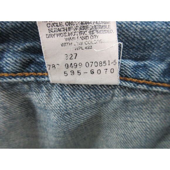 Vintage LEVI'S Baggy 595 Men's 31x34 Jeans - Picture 15 of 16